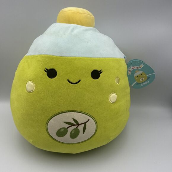 Squishmallow Odette Olive Oil Bottle 12” Plush 2024‎ Jazwares With Tags Rare HTF - Picture 1 of 13